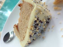 White chocolate mudcake goodness with special silver balls - THAT'S how much I'm loved